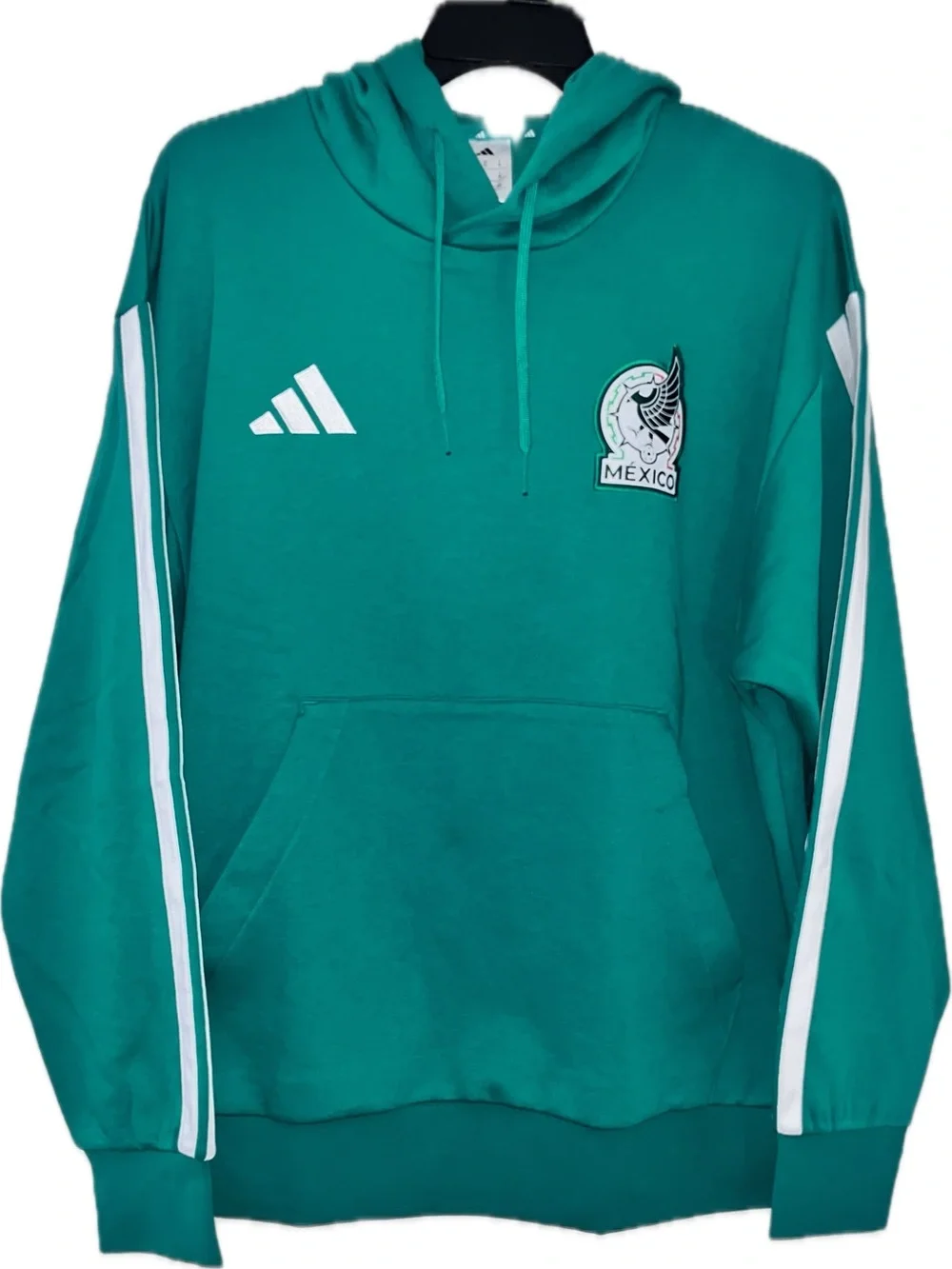 adidas Teal Green Mexico Pullover Hoodie - Men